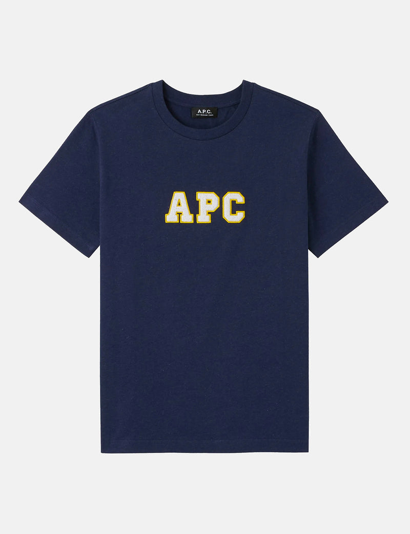 A.P.C. Gael T-Shirt - Heather Navy Blue