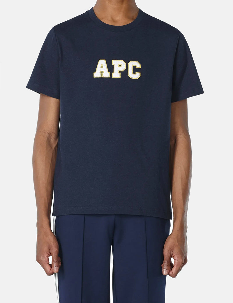 A.P.C. Gael T-Shirt - Heather Navy Blue