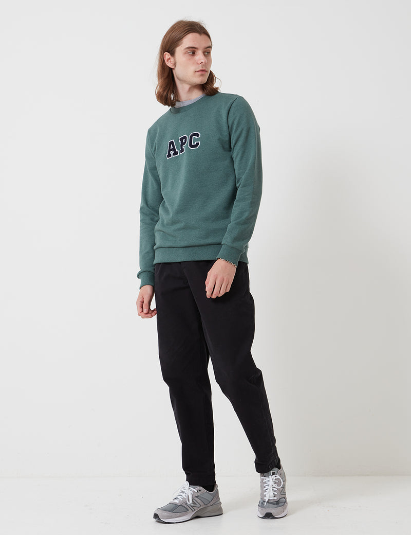 A.P.C. Malcolm Sweatshirt - Heathered Green