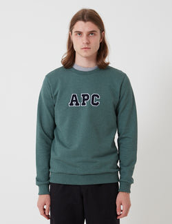 A.P.C. Malcolm Sweatshirt - Heathered Green