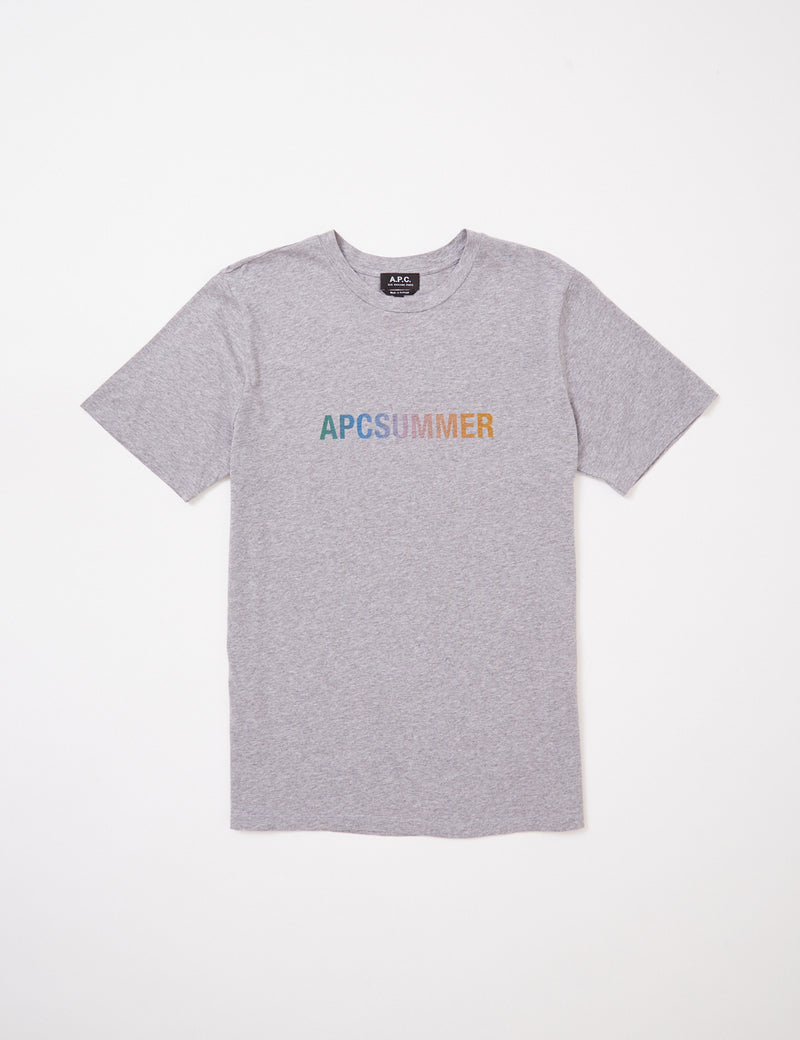 APCビクターTシャツ-ヘザーグレー