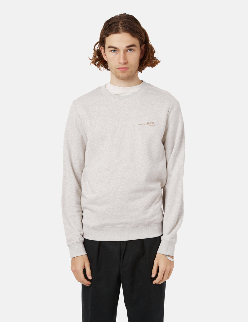 A.P.C. Item H Sweatshirt - Heathered Ecru