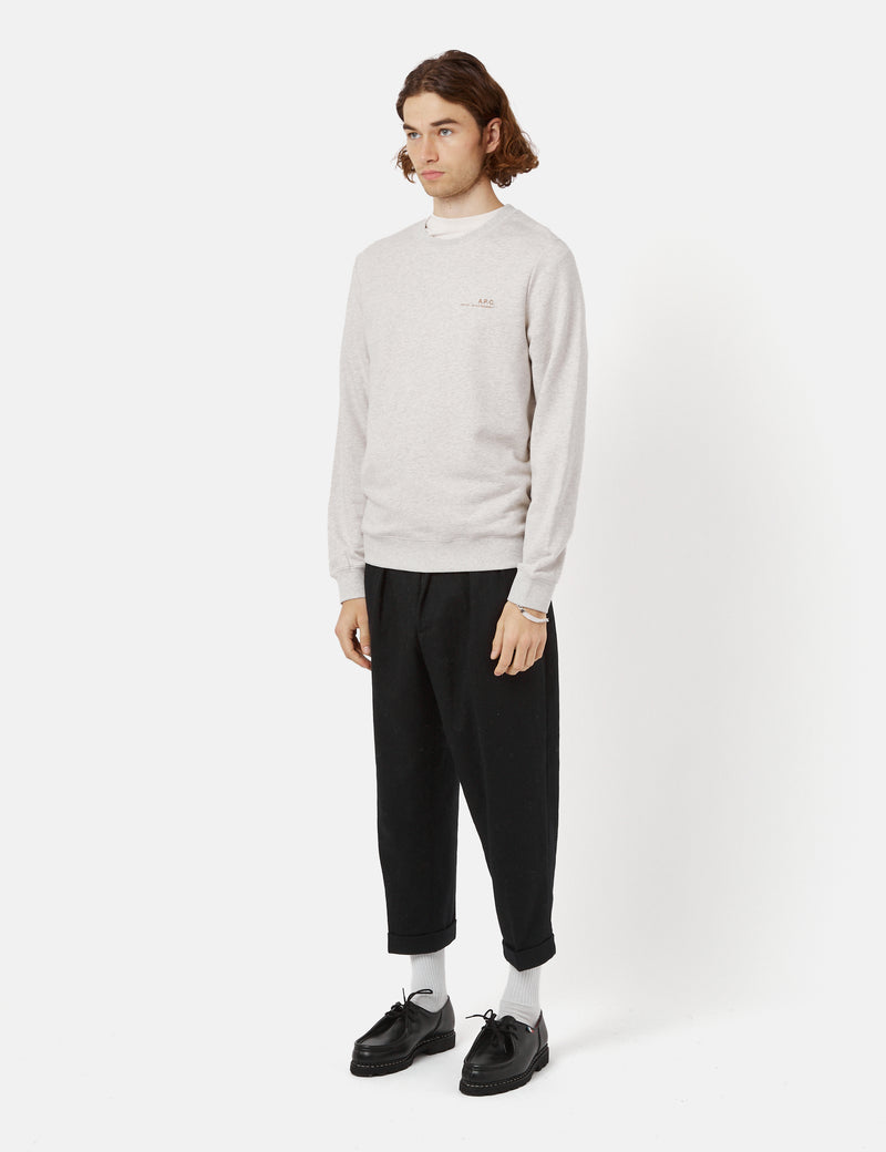 A.P.C. Item H Sweatshirt - Heathered Ecru
