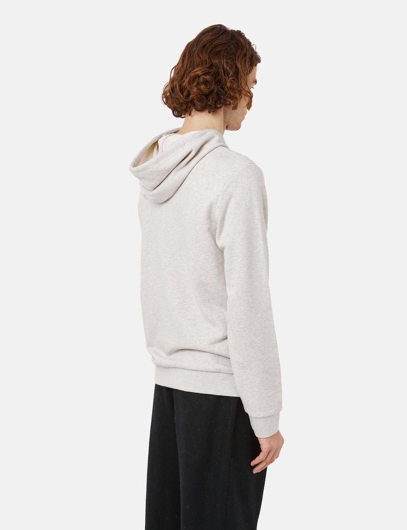 A.P.C. Item H Hooded Sweatshirt - Heathered Ecru