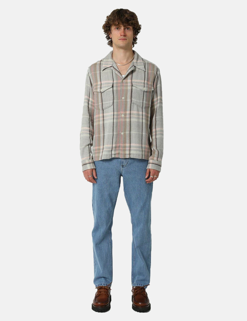 Corridor Acid Plaid CPO Shirt - Cactus Flower Grey