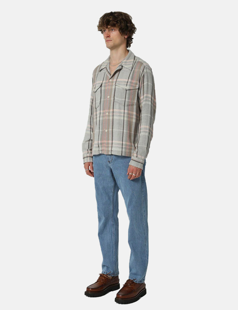 Corridor Acid Plaid CPO Shirt - Cactus Flower Grey