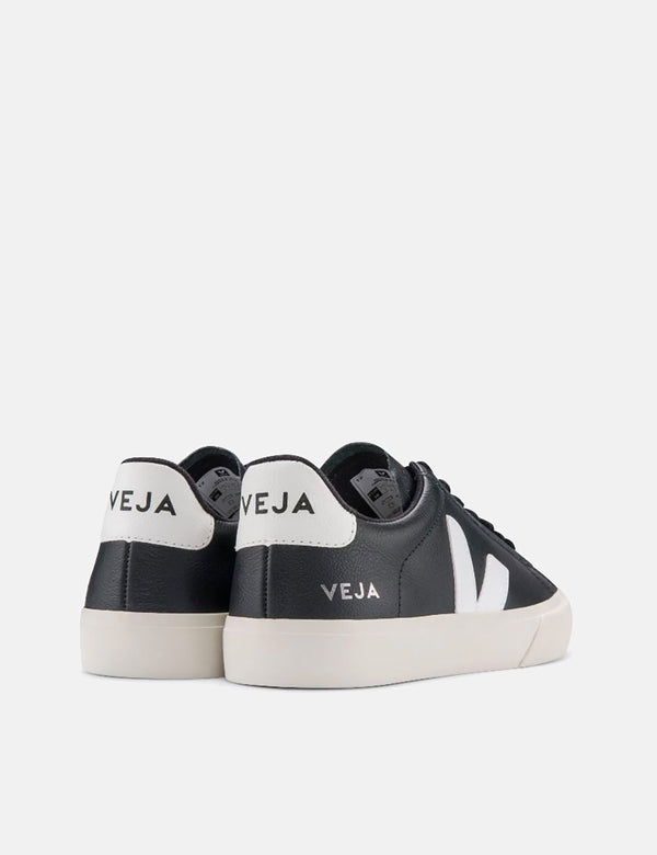 Baskets Veja Campo Femme (Sans Chrome) - Noir/Blanc