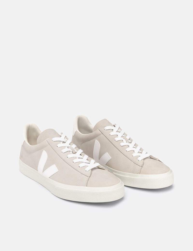 Women's Veja Campo Trainers (Nubuck) - Natural White