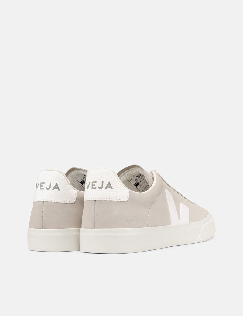 Women's Veja Campo Trainers (Nubuck) - Natural White