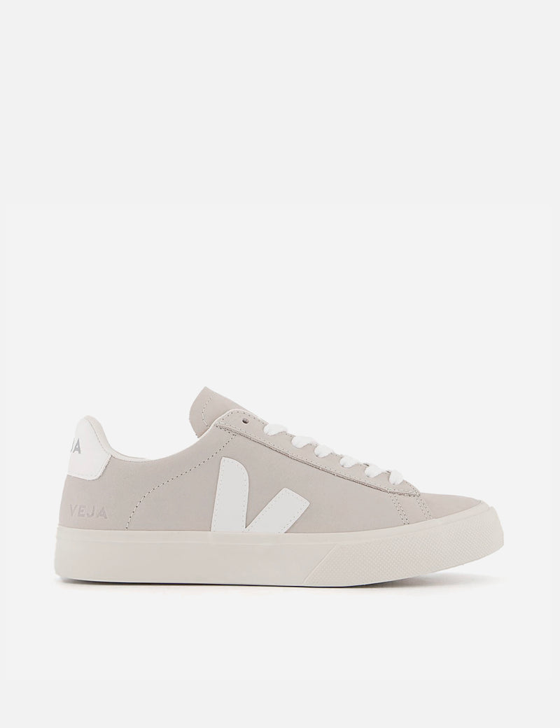 Women's Veja Campo Trainers (Nubuck) - Natural White