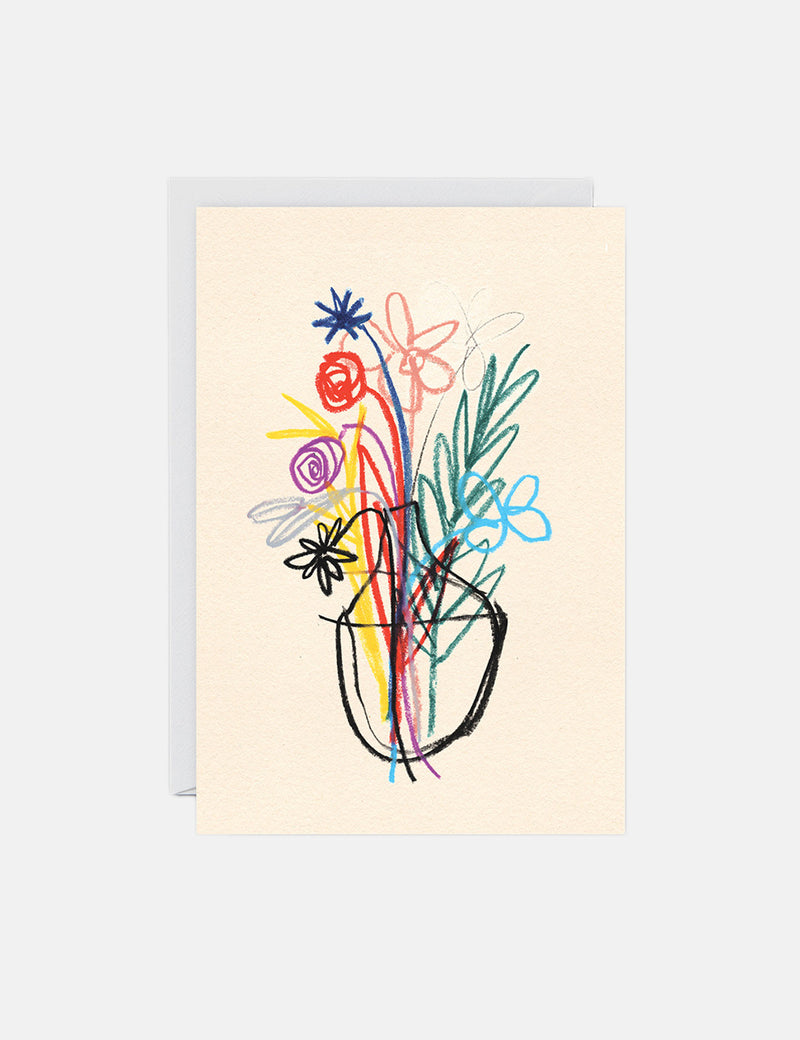 Wrap Magazine Bouquet Card - Multi