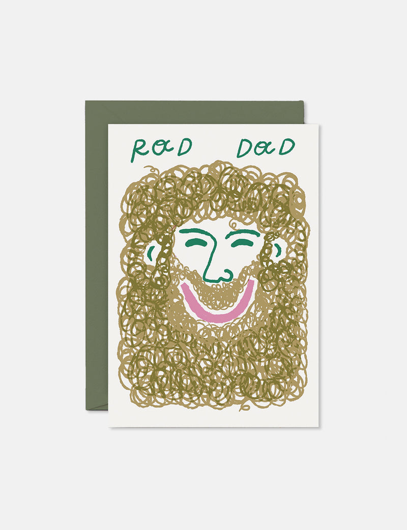Wrap Magazine Rad Dad Card Carte - Vert