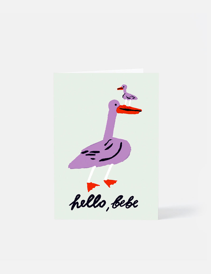 Wrap Magazine Hello Bebe Card - Purple