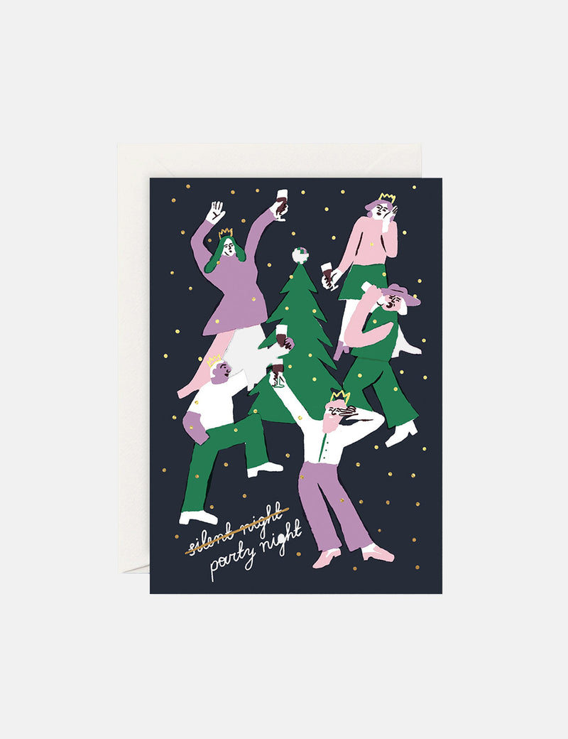 Wrap Magazine Party Night Card - Green