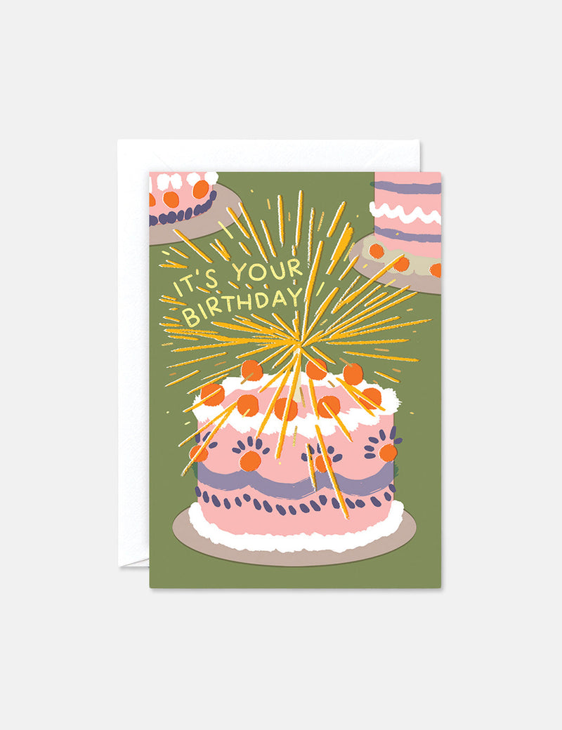 Wrap Magazine It's Your Birthday Card - Green
