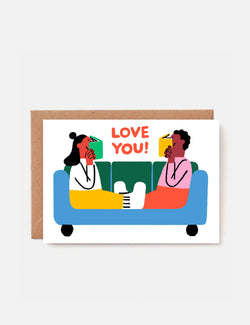 Wrap Magazine Love You Readers Card - Blue
