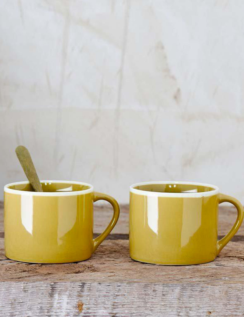 Nkuku Datia Small Mug (Set of 2) - Mustard