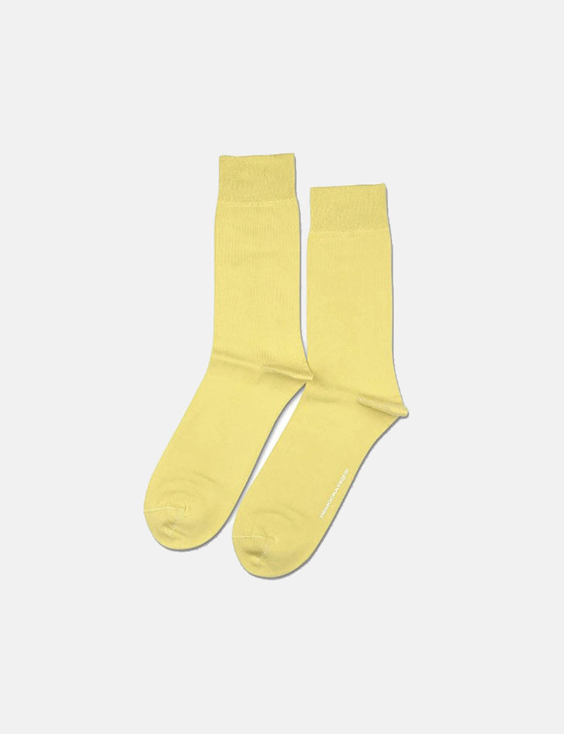 Democratique Original Solid Socks - Pale Yellow - Article