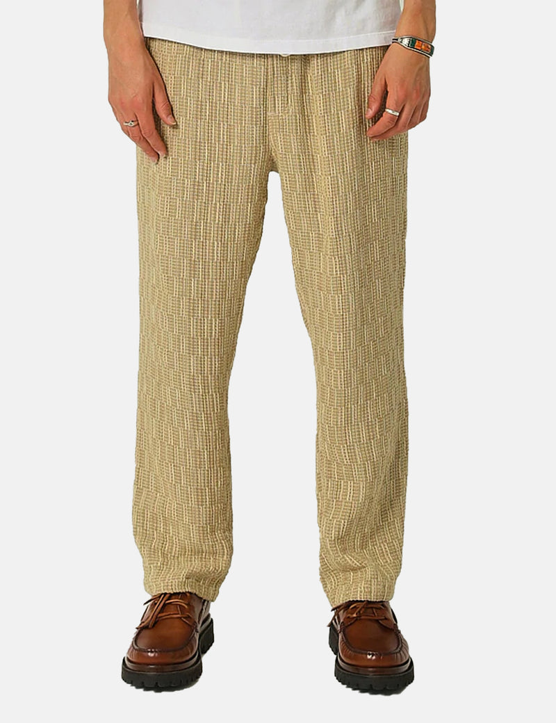 Corridor Rainbow Weave Drawstring Trousers - Natural Beige