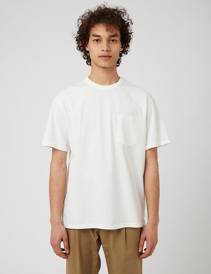 Eastlogue One Pocket T-Shirt - Off White
