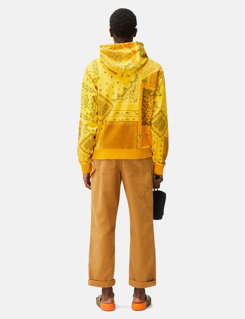 Kenzo Print Classic Hooded Sweatshirt - Golden Yellow