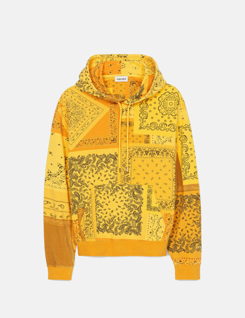 Kenzo Print Classic Hooded Sweatshirt - Golden Yellow