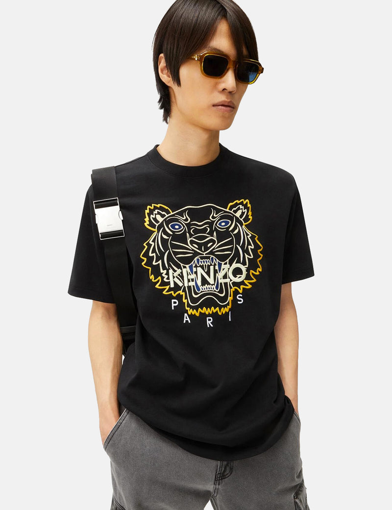 T-Shirt Décontracté Saisonnier Kenzo Tiger - Noir