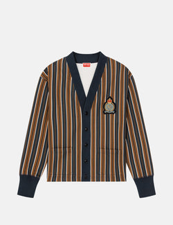 Kenzo Striped Buttoned Cardigan - Moroccan Brown