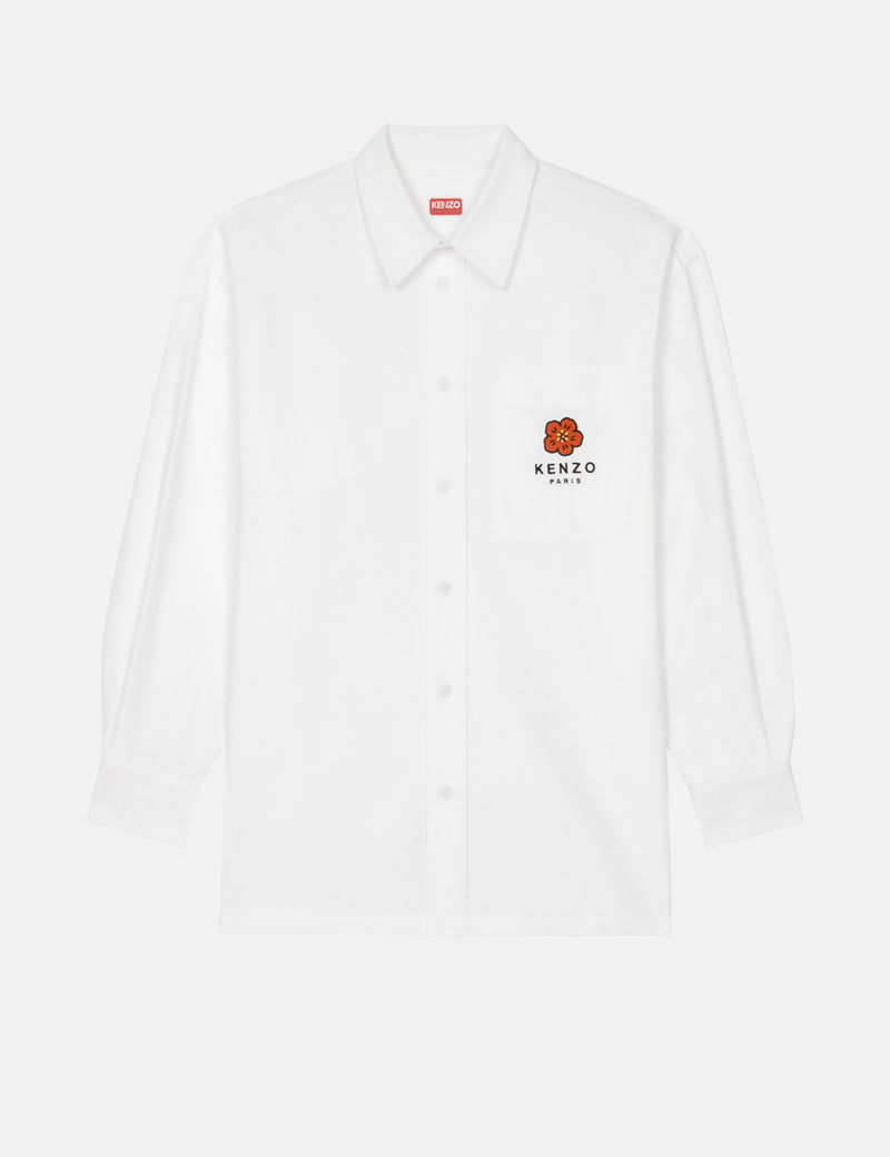 Kenzo Woven Overshirt - White