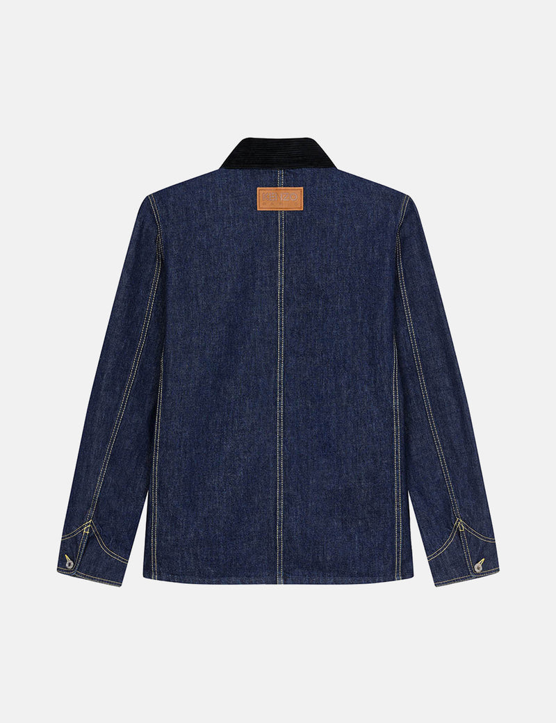 Kenzo 'Poppy' Workwear Denim Jacket - Ink Blue