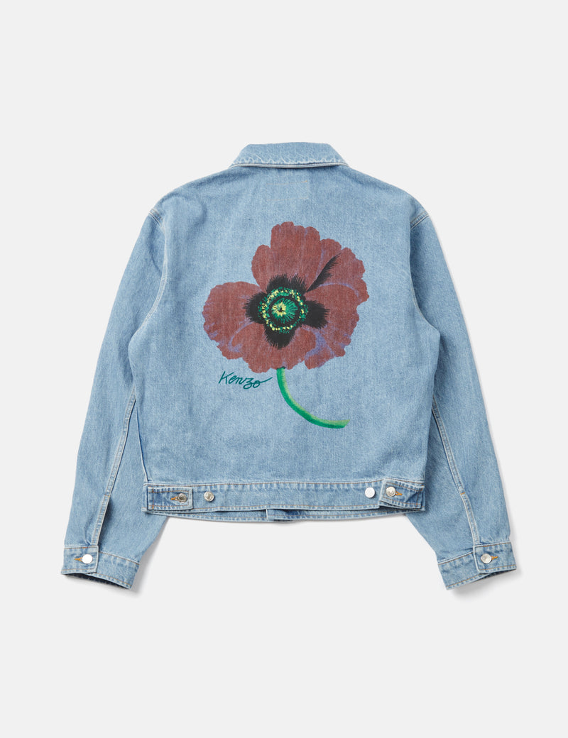 Kenzo Veste en Jean 'Poppy' - Bleu Ciel