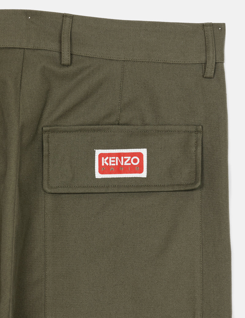 Kenzo Cargo Pant (Tapered) - Dark Khaki Green
