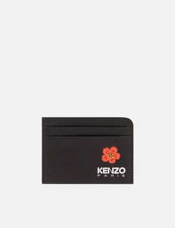 Porte-cartes Kenzo Crest (Cuir) - Noir
