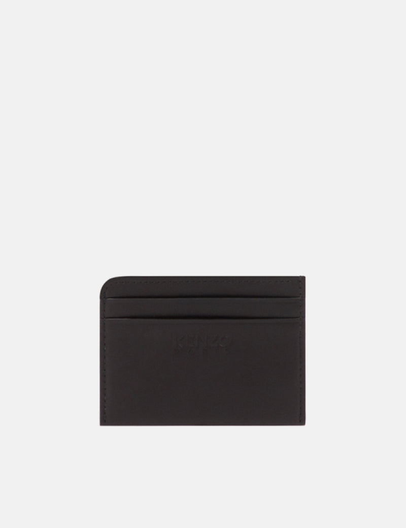 Kenzo Crest Card Holder (Leather) - Black