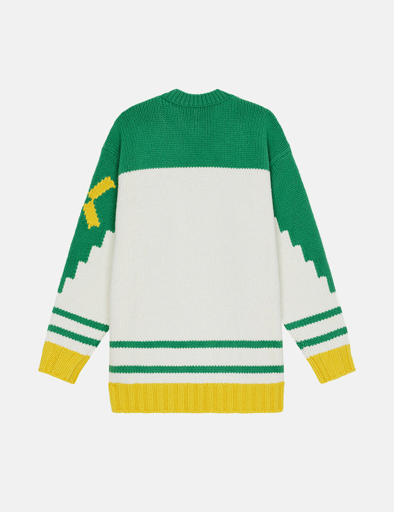 Kenzo Seasonal Graphic Knitted Jumper - Grass Green