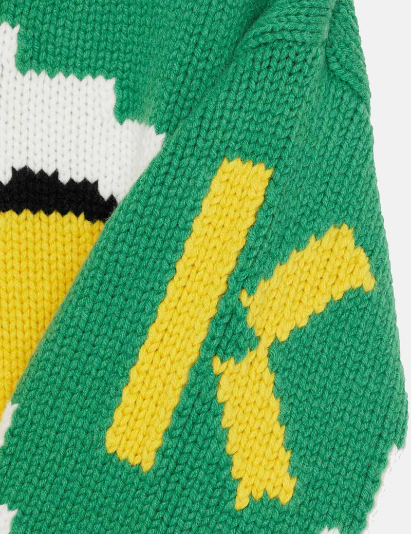 Kenzo Seasonal Graphic Knitted Jumper - Grass Green