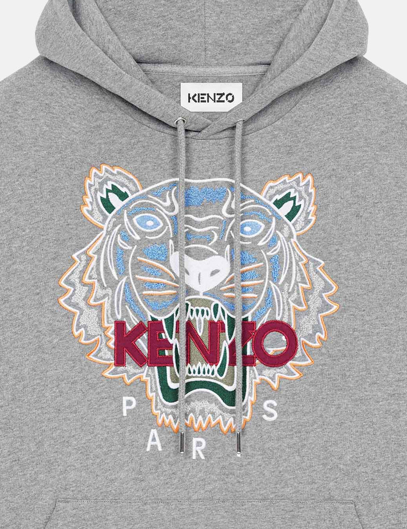 Kenzo Tiger Original Kapuzen-Sweatshirt - Taubengrau