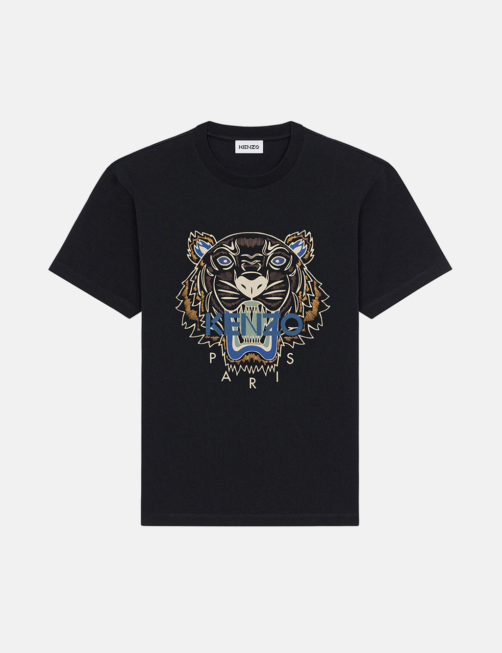 KENZO Tシャツ　M ブラック　タイガープリント　グリーン　ポルトガル製.