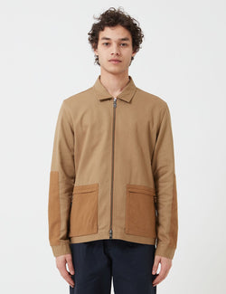 Folk Overlay Jacket - Tan