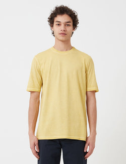 Folk Contrast Sleeve T-Shirt (Cold Dye) - Light Gold
