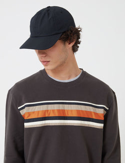 Folk Six Panel Cap - Soft Black