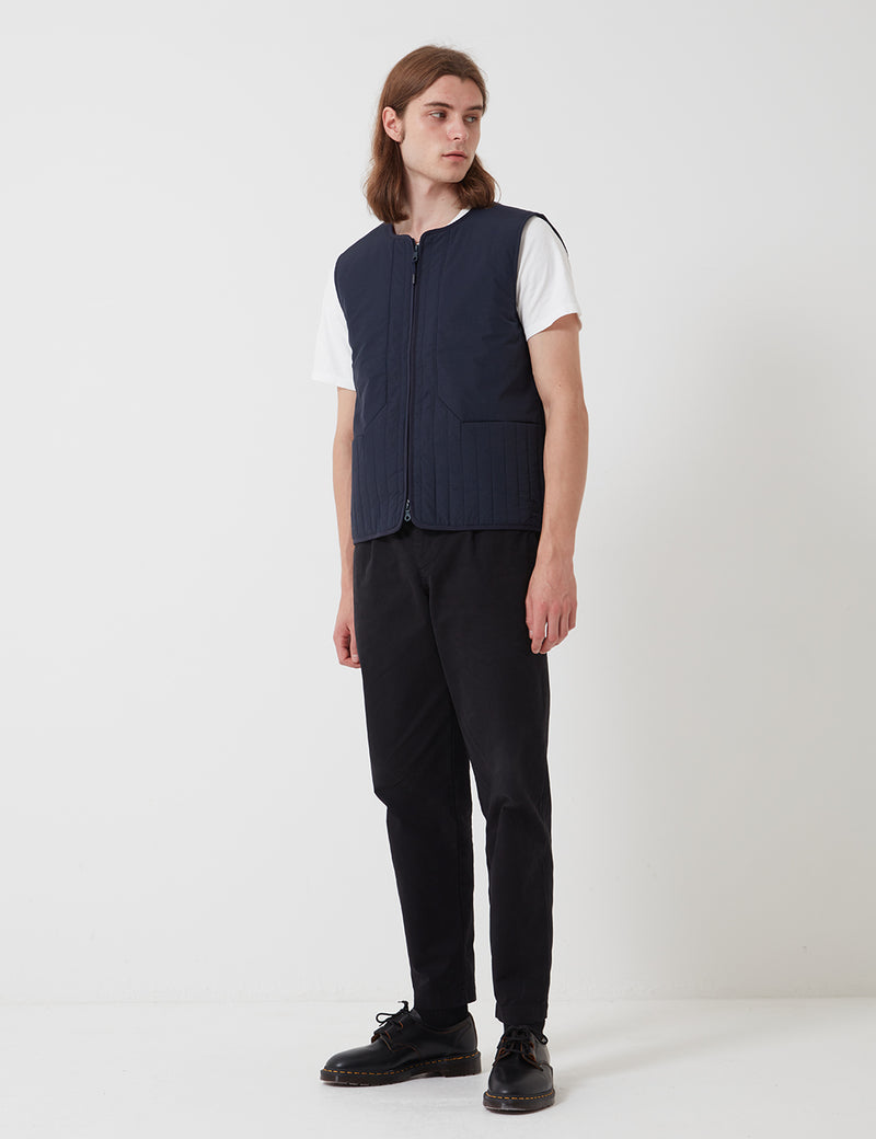 Folk Wadded Junction Gilet - Navy Blue