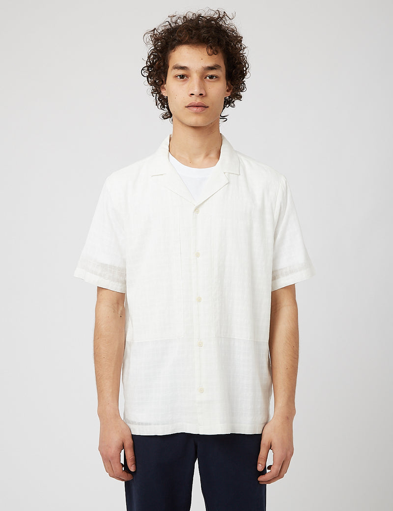 Folk Junction Shirt (Abwechslungsreiche Fensterscheibe) - Weiß