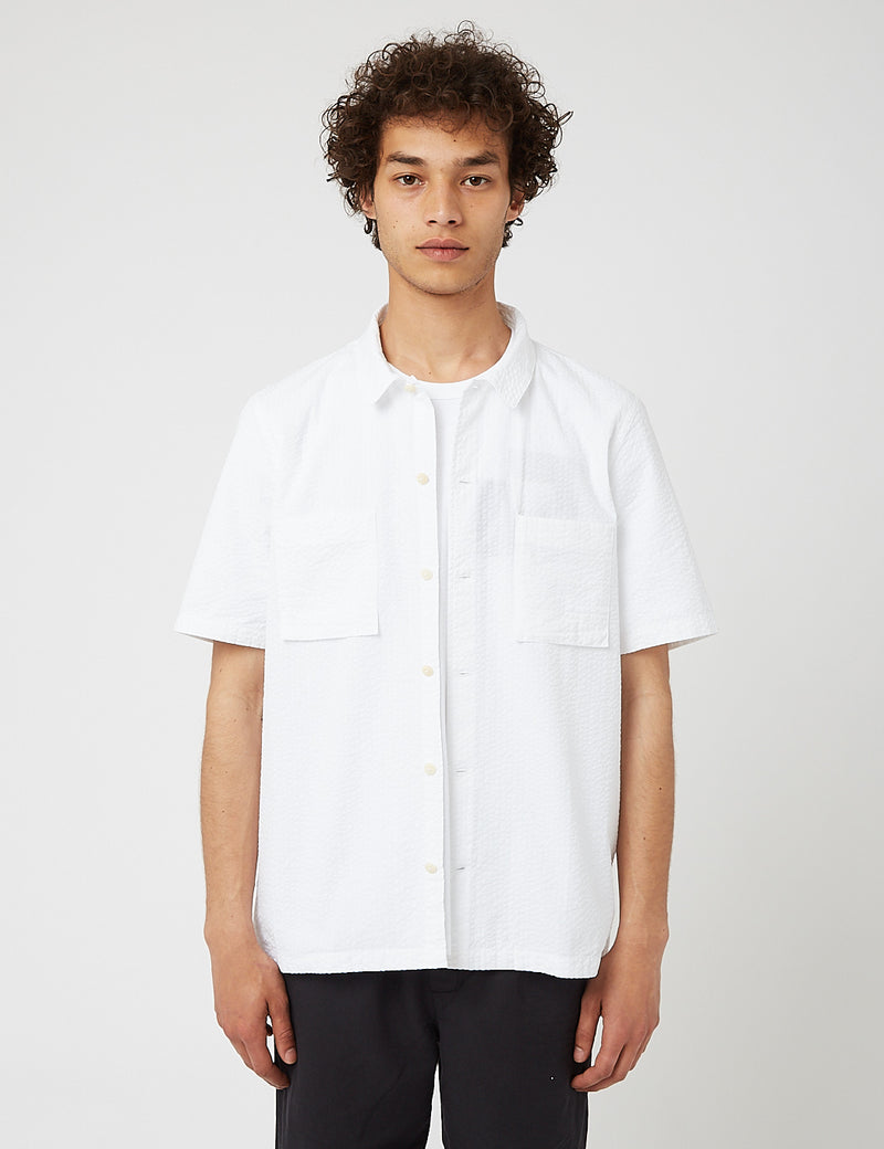 Folk Raft Stripe Shirt - White