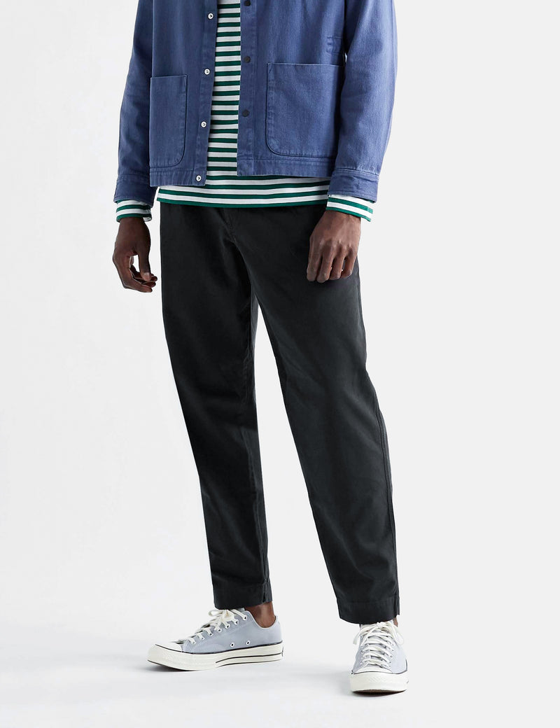 Folk Assembly Cord Pant (Relaxed/Tapered) - Black