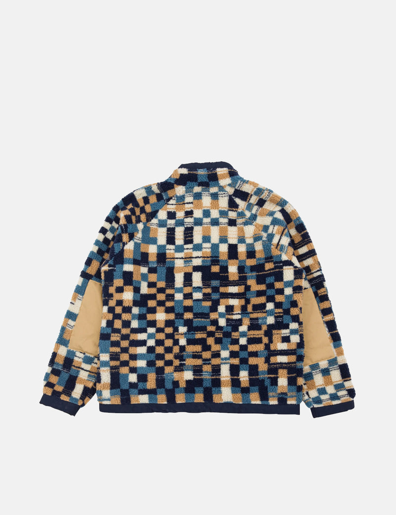 Folk Signal Fleece - Warp Checkerboard