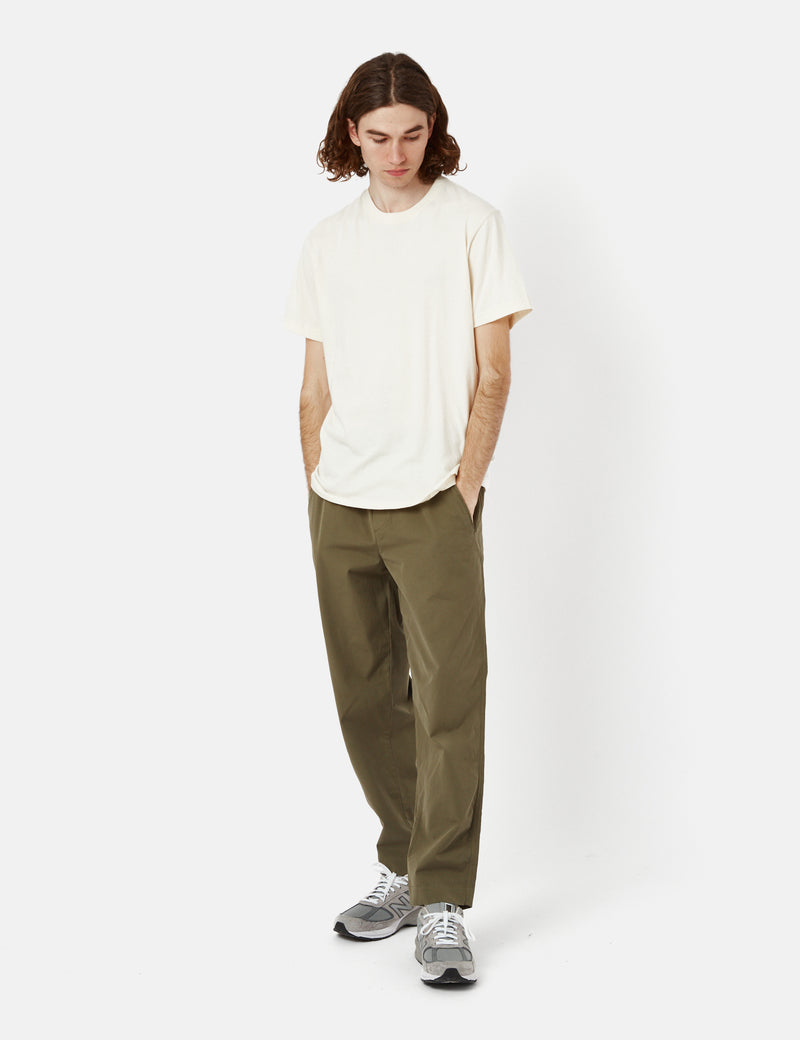 Folk Drawcord Assembly Pant (Relax Taper) - Olive Green
