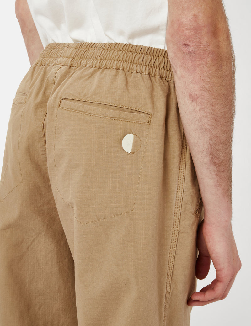 Folk Drawcord Assembly Ripstop Pant (Relax Tapered) - Tan Brown
