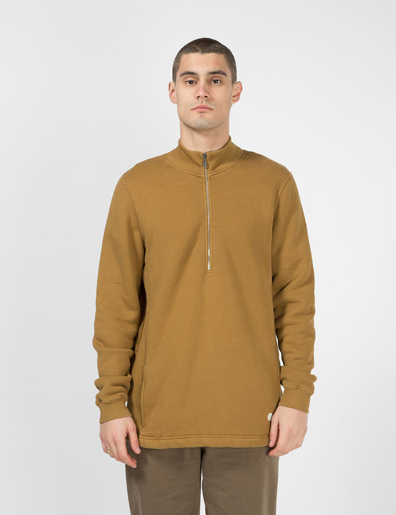 Folk Everyday Funnel Sweatshirt - Dark Fawn