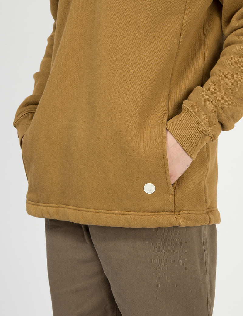 Folk Everyday Funnel Sweatshirt - Dark Fawn